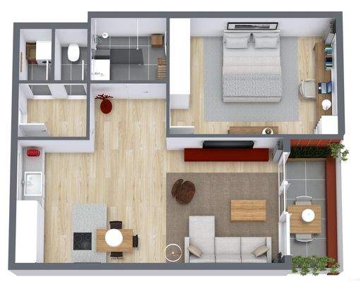 TF Bruck - 3D - 1. Etage - Image