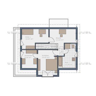 Grundriss Obergeschoss