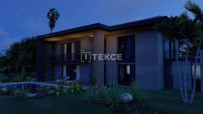 Villa in a Peaceful Complex Surrounded by Nature in Trabzon Ortahisar