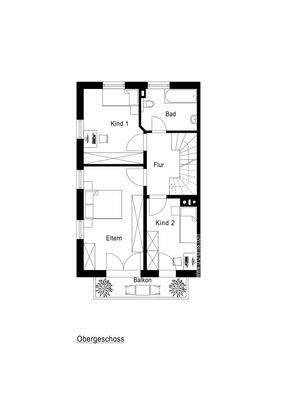 Grundriss Obergeschoß