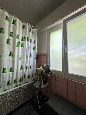 Die Bade-/Duschwanne des Bads im EG ...