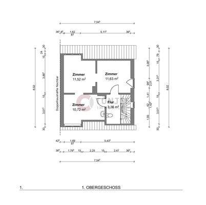 Grundriss Obergeschoss