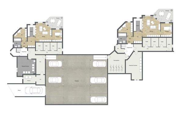 026 - Grundrissplan Hanggeschoss
