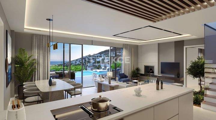 Detached Stone Villas with Sea Views in Bodrum Muğla