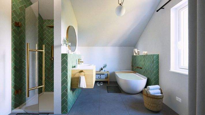 großzügiges Badezimmer