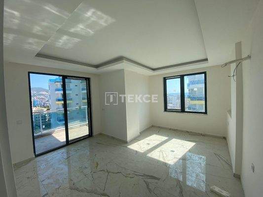 Sea View Apartments in Alanya Antalya in a Complex Close to Sea