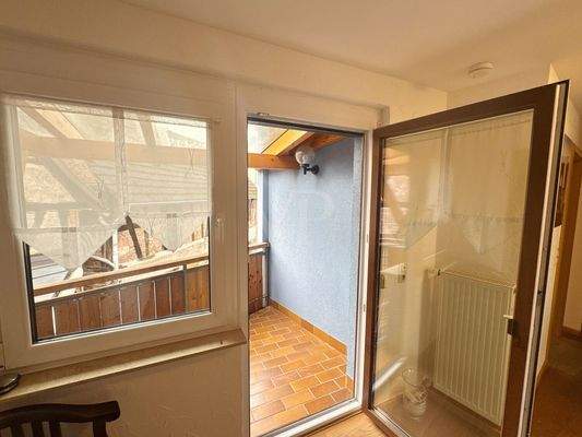 Zugang Balkon Dachgeschoss