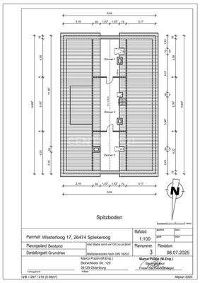 Grundriss Spitzboden