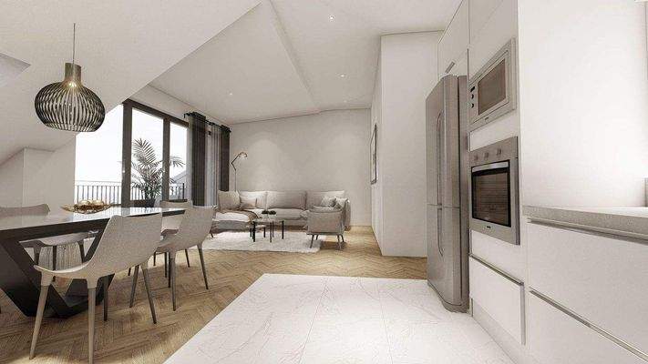 3D Küche-/Wohnbereich (DG)