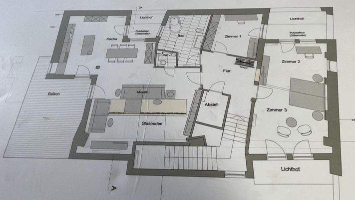 Grundriss Dachgeschosswohnung