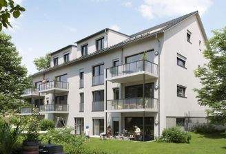 Unsere modernen Mehrfamilienhäuser in grüner Umgebung