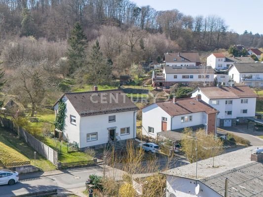 Drohnenaufnahme Straßenseite