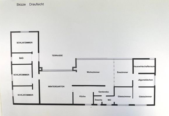 Skizze Draufsicht (Istzustand)