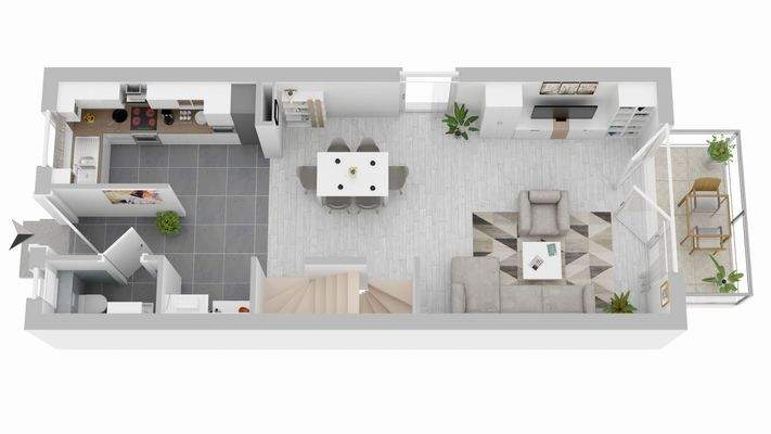 Erdgeschoss - unverbindliche Illustration!