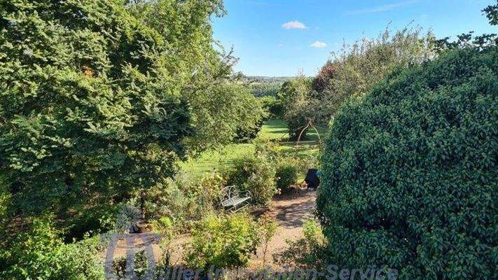 Blick in Gartenanlage