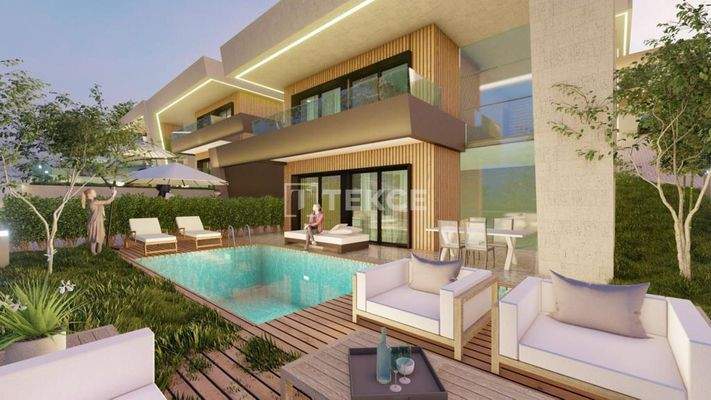 Detached Villas with Private Pools Intertwined with Nature in Urla