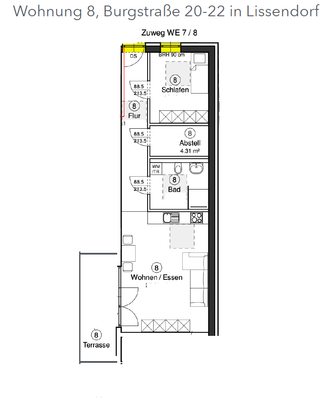 Wohnung 8_Grundriss, Burgstraße 20-22 Lissendorf.p