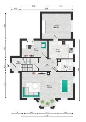 Grundriss EG Bestand