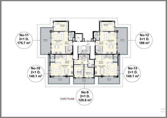 Properties in a Natural Environment in Cikcilli Alanya