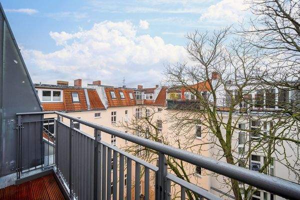 Balkon mit idyllischer Aussicht