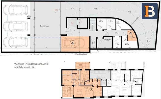 Grundriss TG ETW Nr. 4