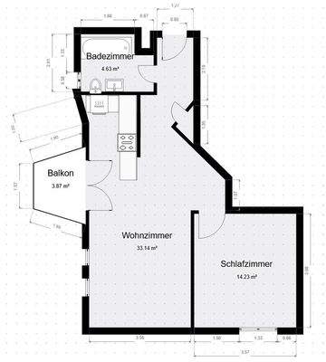 Grundriss 2D (Maße ca.)