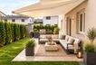 Terrasse mit Garten