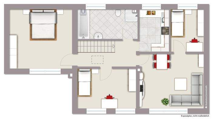 Exposeplan Obergeschoss