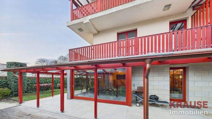 Überdachte Terrasse