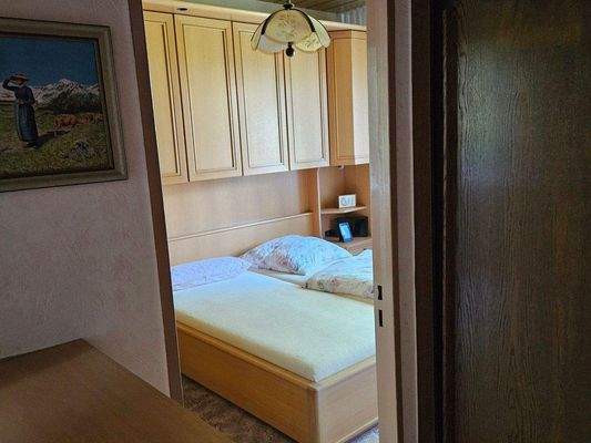 Blick in das Schlafzimmer