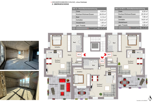 Grundriss 2. Obergeschoss
