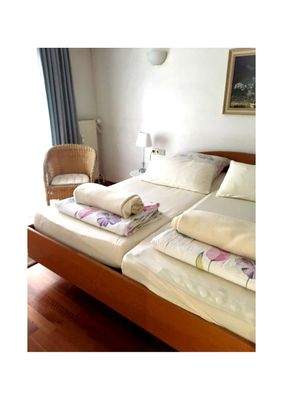 Das Schlafzimmer mit Klimagerät