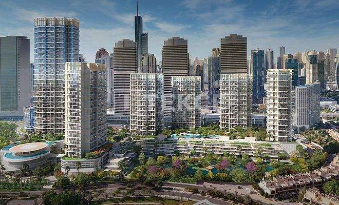 Apartments with Golf and Skyline Views in Jumeirah Islands Dubai