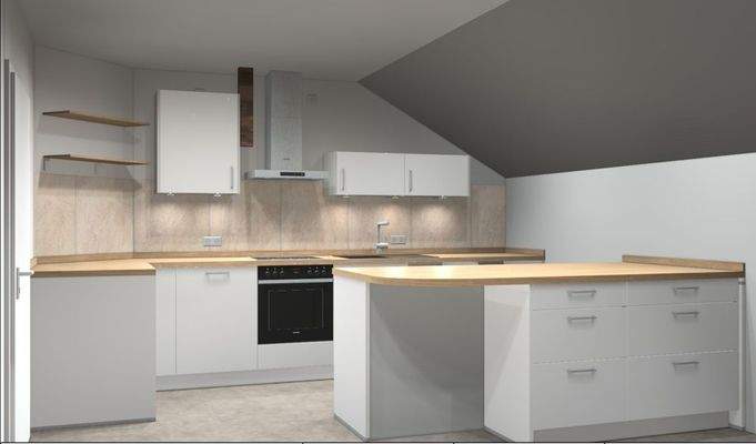 Ansichtzeichnung Küche