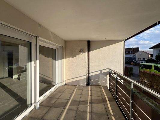 Südwestbalkon im EG