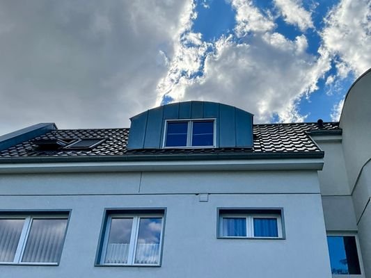 Blick zur Wohnung