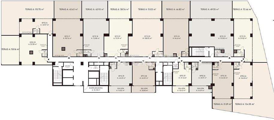 Commercials near Metro and Main Road in İstanbul Ataşehir