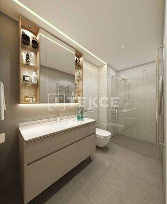 Apartments in Complex with Rich Landscaped Garden in İstanbul