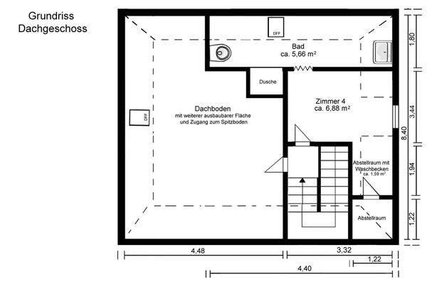 Grundriss Dachgeschoss