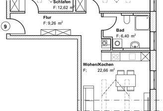 Grundriss Wohnung Nr. 9