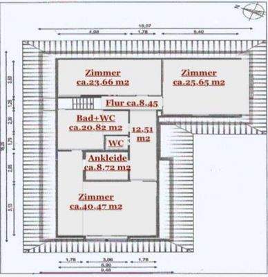 Obergeschoss ca 140 m2