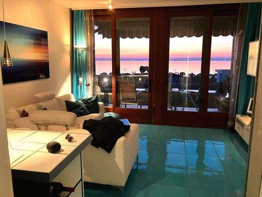 Sonnenuntergang vom Wohnzimmer