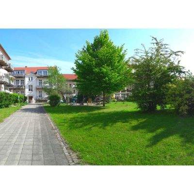 Gartenansicht Mehrfamilienhaus