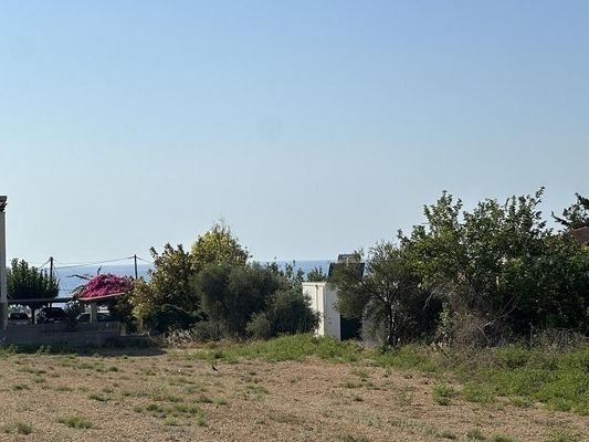 Kreta, Sfakaki: Grundstück mit Meerblick und Baugenehmigung für 3 Villas zu verkaufen