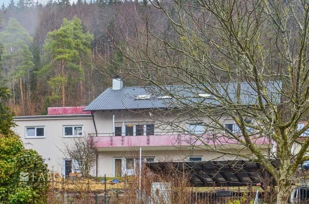 Rückansicht des Hauses