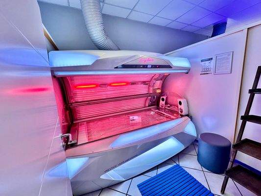 Eine von 8 Kabinen im Sonnenstudio