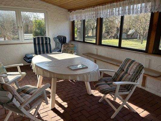 Wintergarten im Gartenbereich