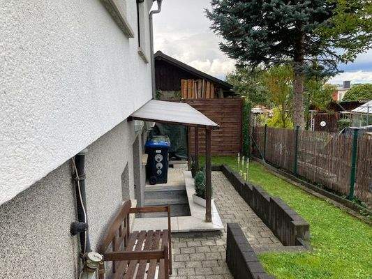 Ausgang zum Grundstück vom Souterrain