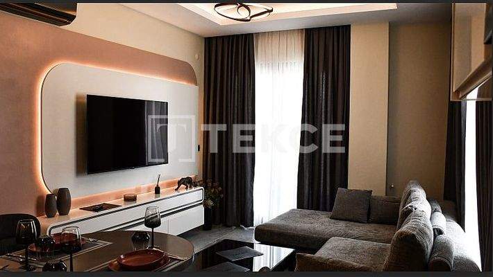 City and Sea View Flats in a Complex in Alanya Kargıcak