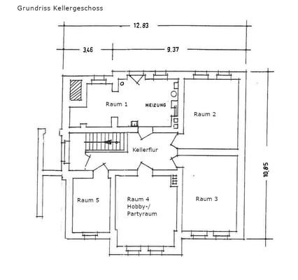 Grundriss Kellergeschoss